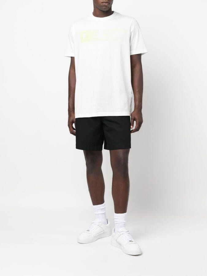 Diesel T-shirt met logoprint Wit