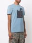 Diesel T-shirt met print Blauw - Thumbnail 4