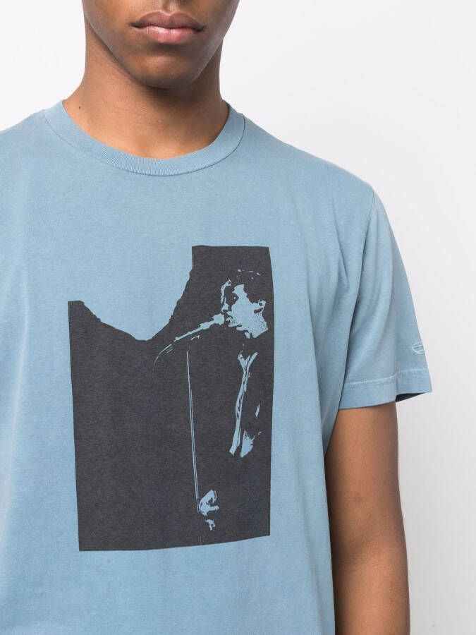 Diesel T-shirt met print Blauw