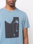 Diesel T-shirt met print Blauw - Thumbnail 5