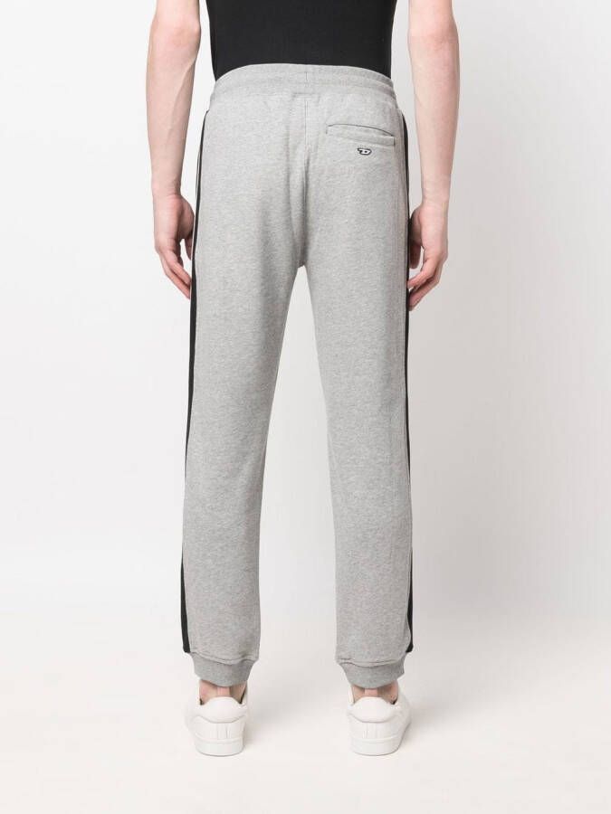 Diesel Trainingsbroek met logopatch Grijs