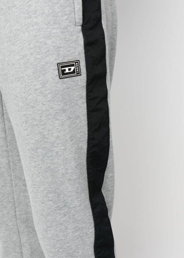 Diesel Trainingsbroek met logopatch Grijs