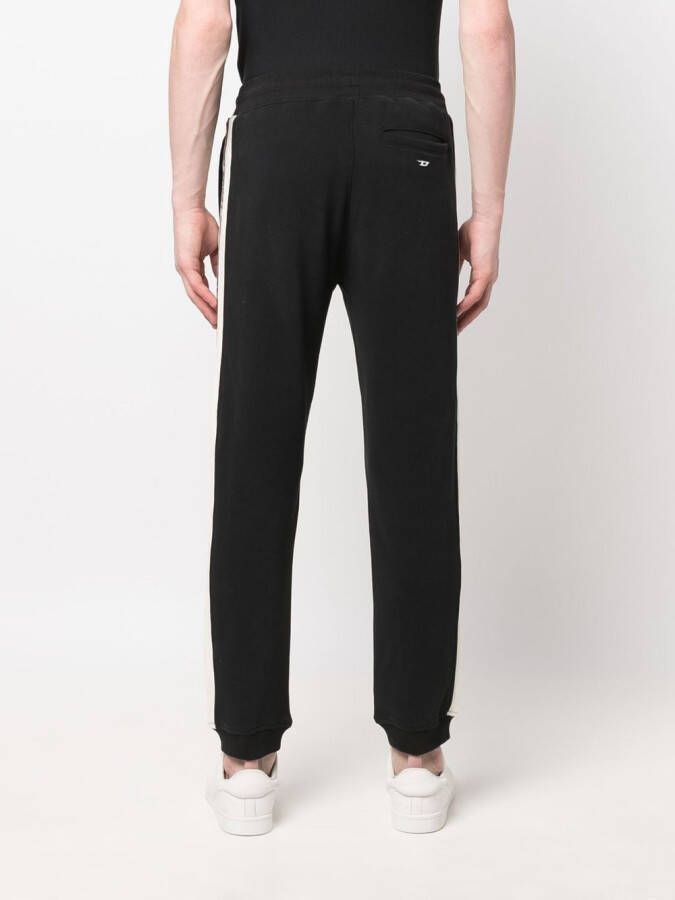 Diesel Trainingsbroek met logopatch Zwart