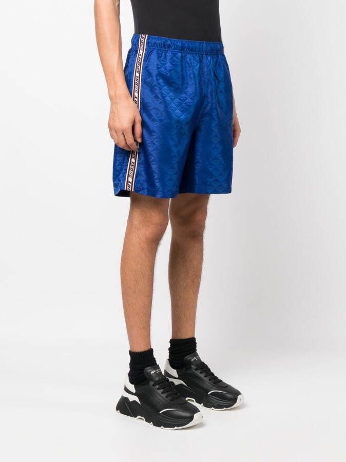 Diesel Trainingsshorts met logo Blauw