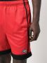 Diesel Trainingsshorts met logopatch Rood - Thumbnail 5