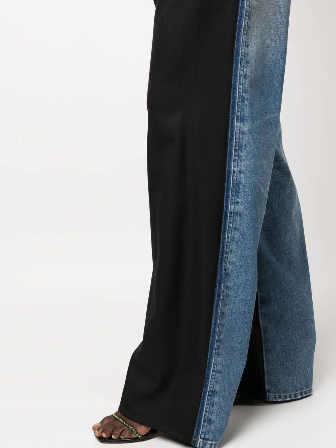 Diesel Tweekleurige broek Zwart
