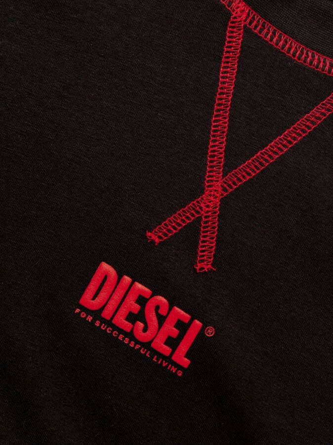 Diesel Tweedelige pyjama Zwart
