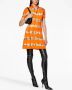 Diesel M-Zafora wollen mini-jurk met halve rits en tie-dye print Oranje - Thumbnail 2
