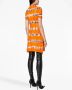 Diesel M-Zafora wollen mini-jurk met halve rits en tie-dye print Oranje - Thumbnail 3