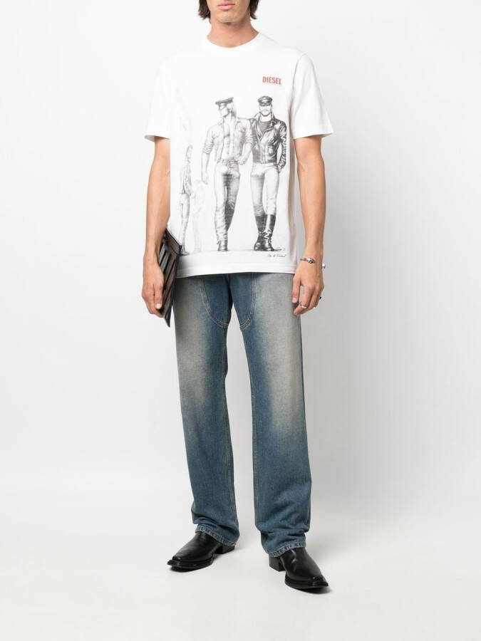 Diesel x Tom of Finland Foundation Pride T-shirt Wit