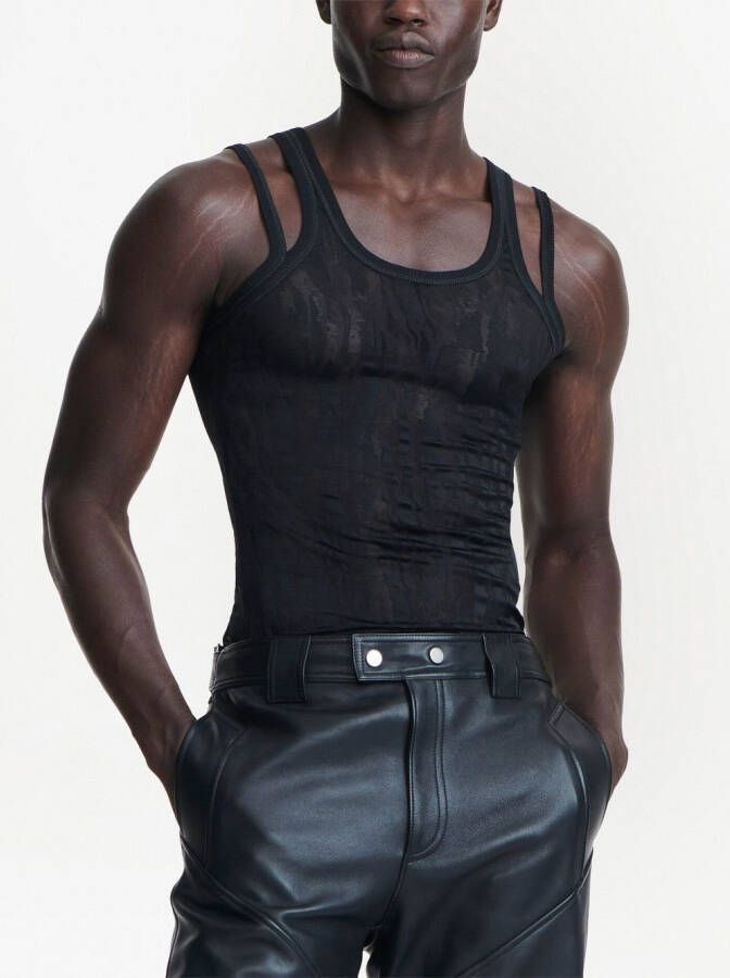 Dion Lee Hemd met camouflageprint Zwart