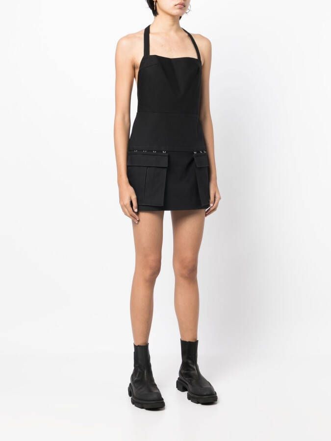 Dion Lee Cargo mini-jurk Zwart