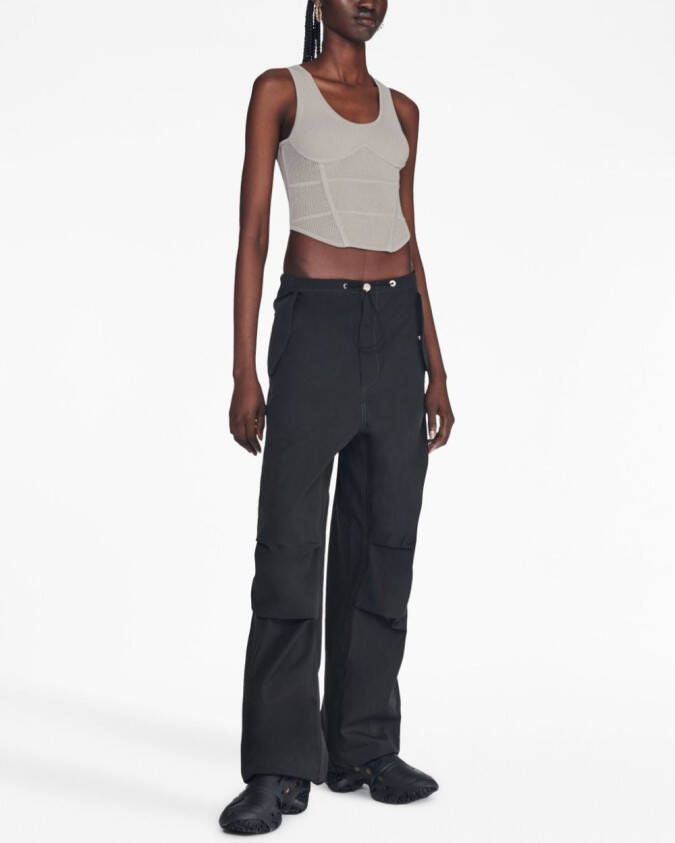Dion Lee Gehaakte top Grijs