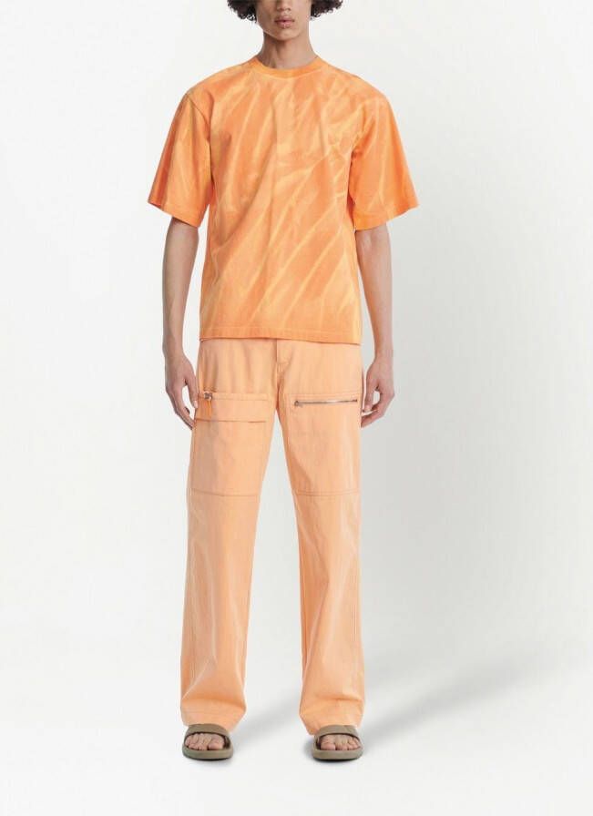 Dion Lee T-shirt met gekreukt-effect Oranje