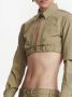Dion Lee Cropped blouse Beige - Thumbnail 4