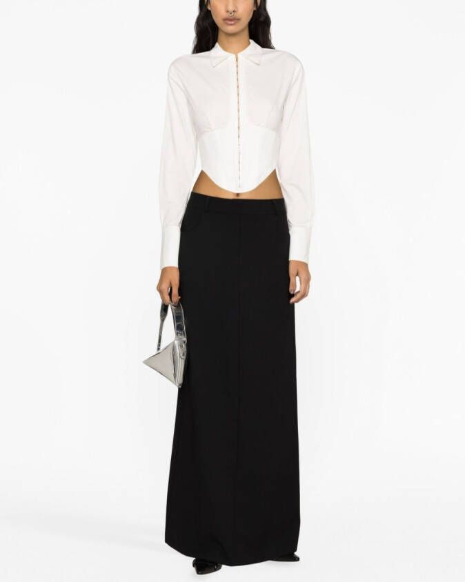 Dion Lee Cropped T-shirt Wit