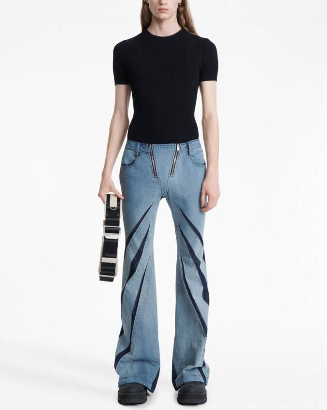 Dion Lee Flared jeans Blauw