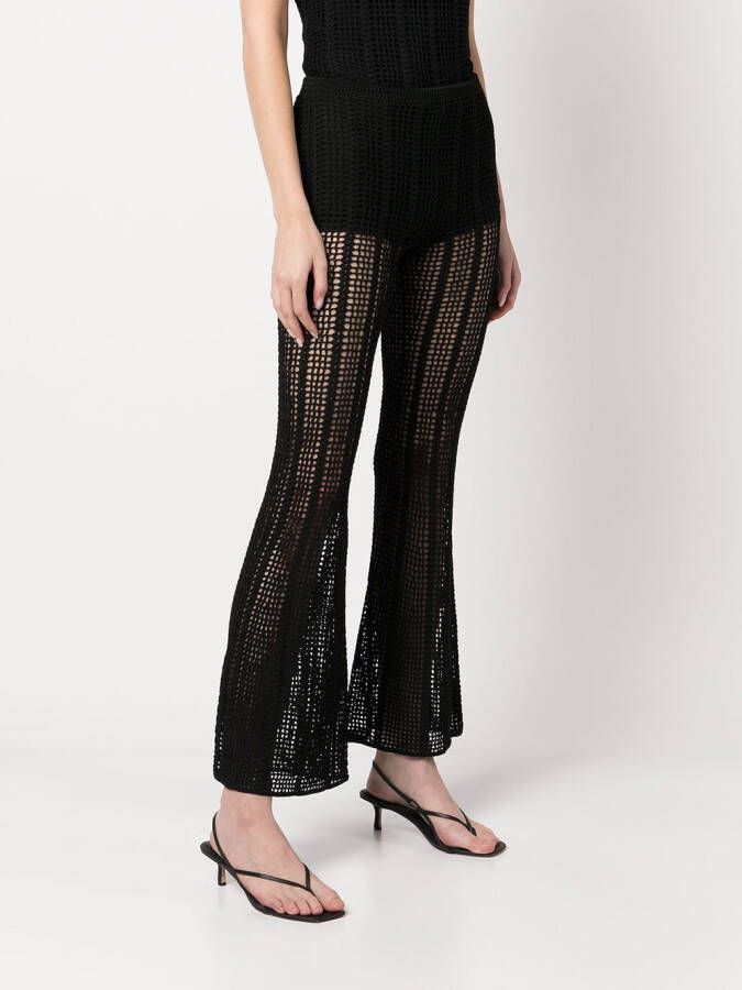 Dion Lee Gehaakte broek Zwart