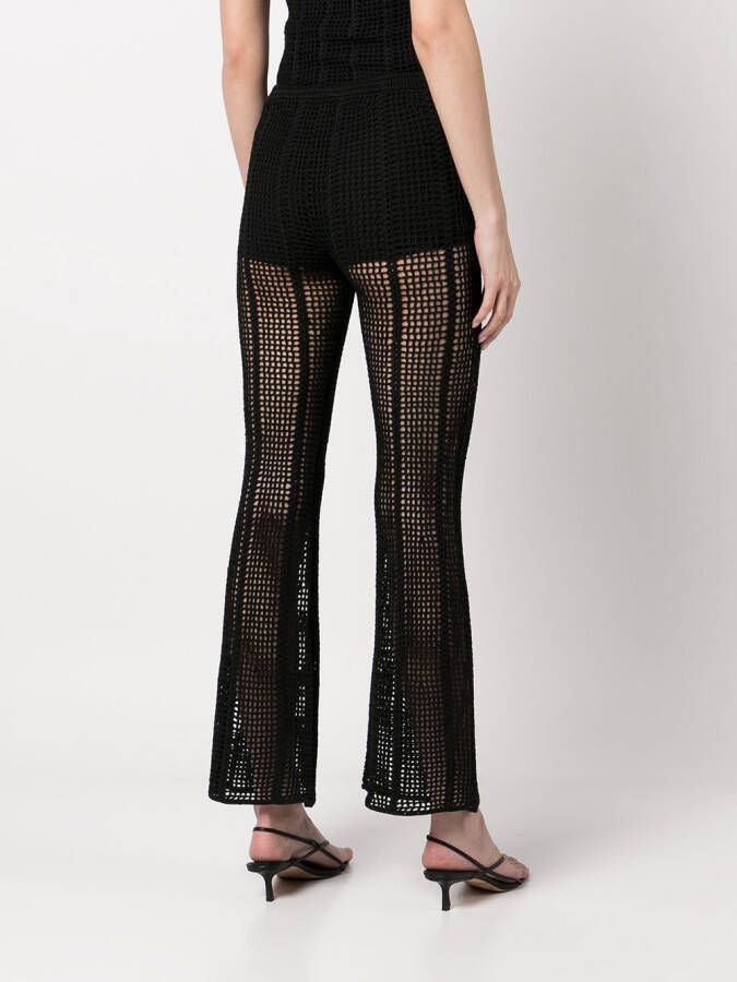 Dion Lee Gehaakte broek Zwart