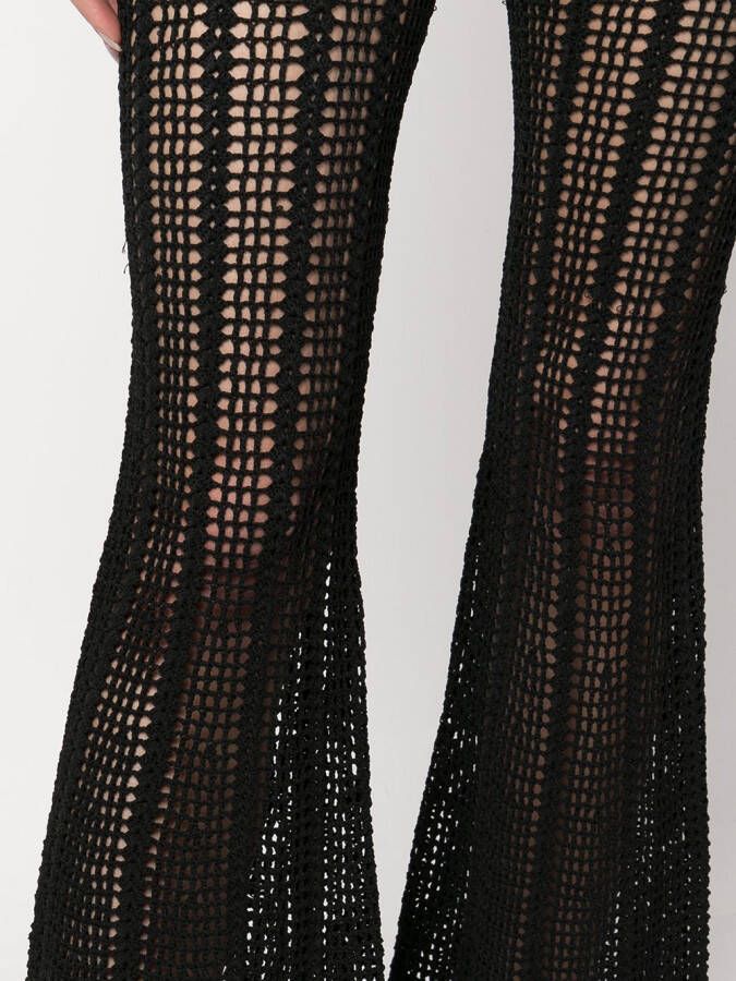 Dion Lee Gehaakte broek Zwart