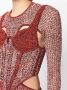Dion Lee Gehaakte mini-jurk Rood - Thumbnail 5