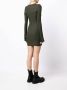 Dion Lee Geribbelde jurk Groen - Thumbnail 4