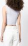 Dion Lee Geribbelde korset top Paars - Thumbnail 4