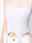 Dion Lee Geribbelde tanktop Paars - Thumbnail 5