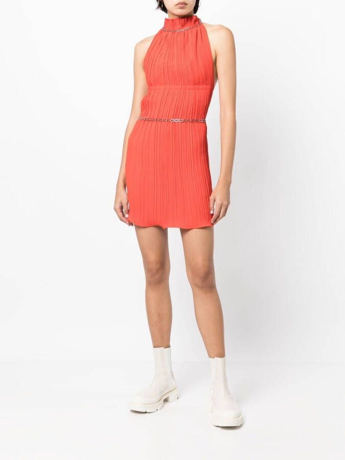 Dion Lee Getailleerde halterjurk Rood