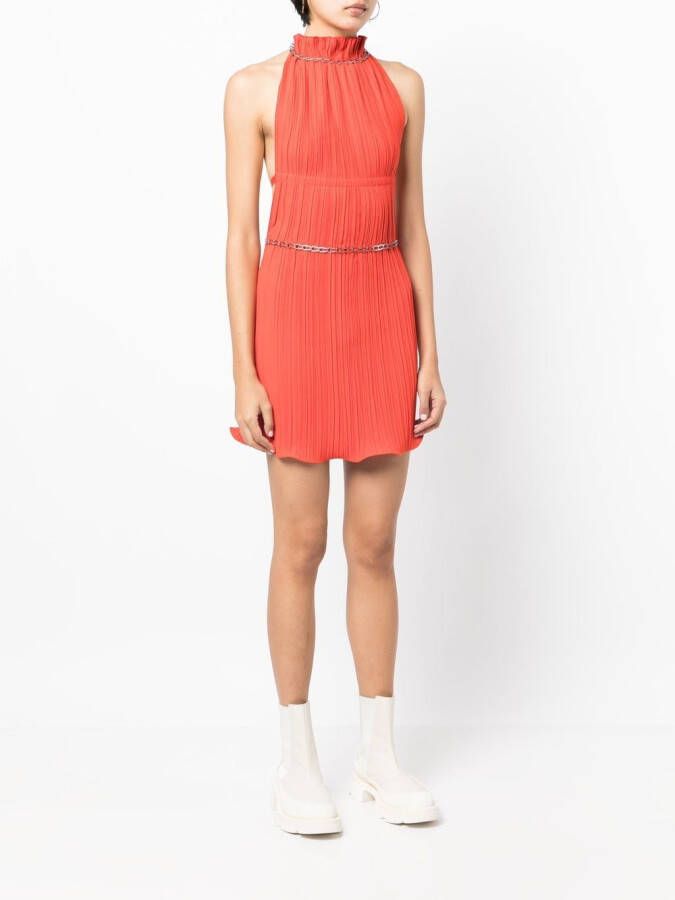 Dion Lee Getailleerde halterjurk Rood