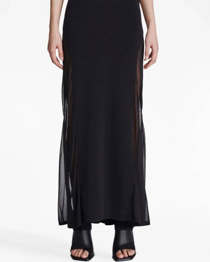 Dion Lee Maxi-jurk met kleurverloop Zwart