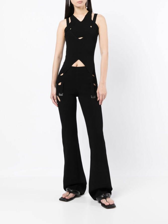 Dion Lee Broek met split Zwart