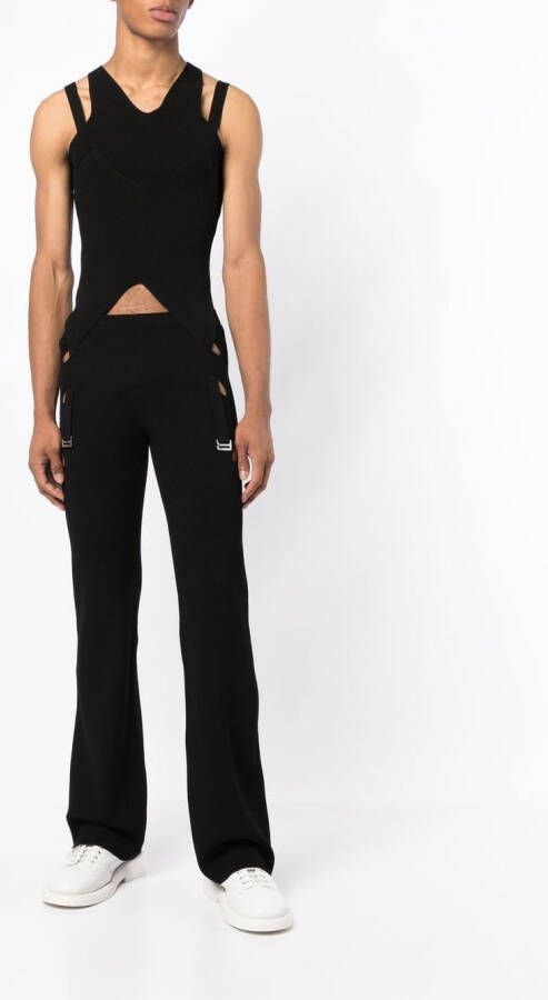 Dion Lee Broek met split Zwart