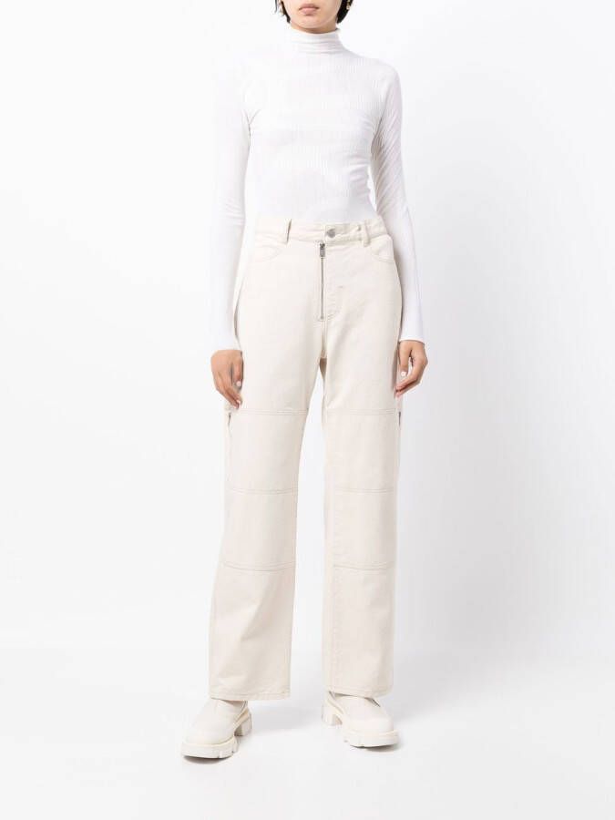 Dion Lee Intarsia trui Wit