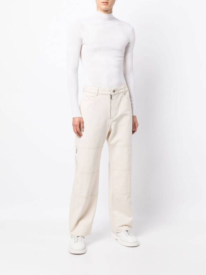 Dion Lee Intarsia trui Wit