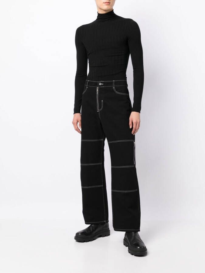 Dion Lee Intarsia trui Zwart