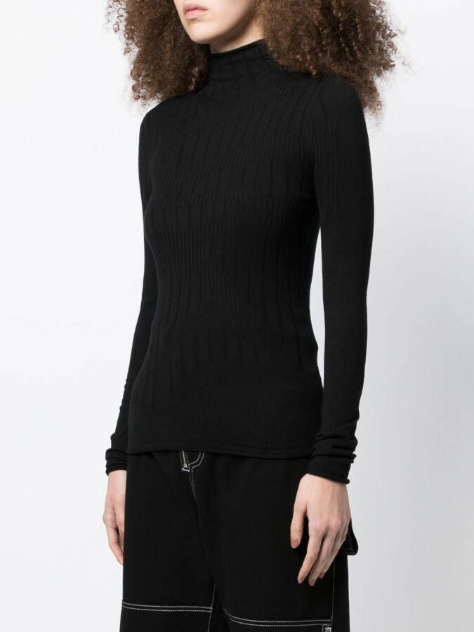 Dion Lee Intarsia trui Zwart