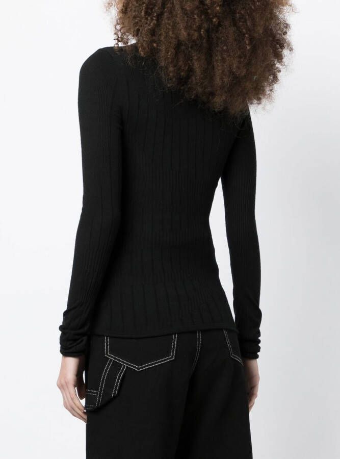 Dion Lee Intarsia trui Zwart