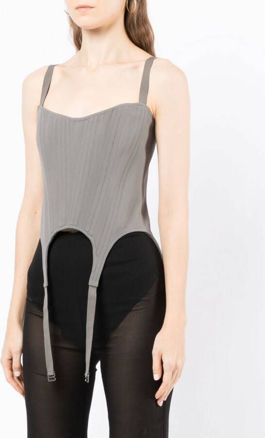 Dion Lee Korset top Groen