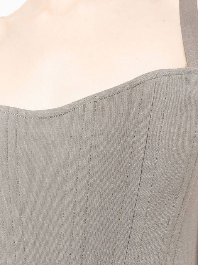 Dion Lee Korset top Groen
