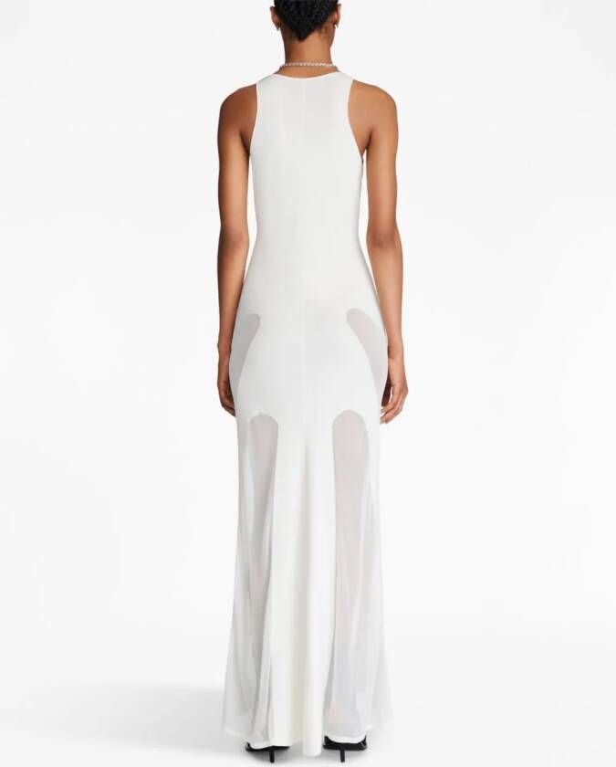 Dion Lee Maxi-jurk met kleurverloop Wit