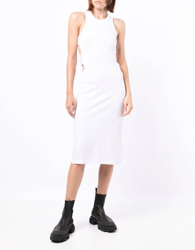 Dion Lee Midi-jurk met uitgesneden detail Wit