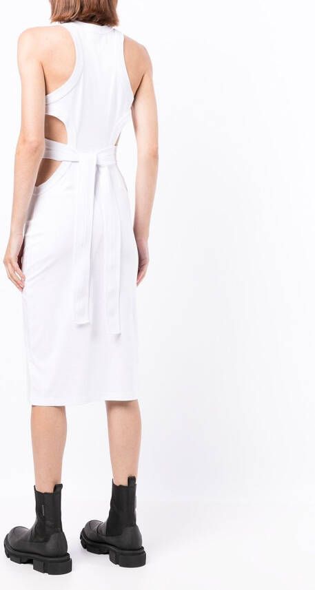 Dion Lee Midi-jurk met uitgesneden detail Wit