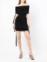 Dion Lee Midi-rok met ruches Zwart - Thumbnail 2