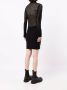 Dion Lee Mini-jurk met lange mouwen Zwart - Thumbnail 4