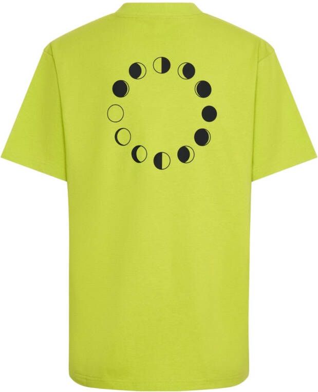 Dion Lee T-shirt met maanprint Groen