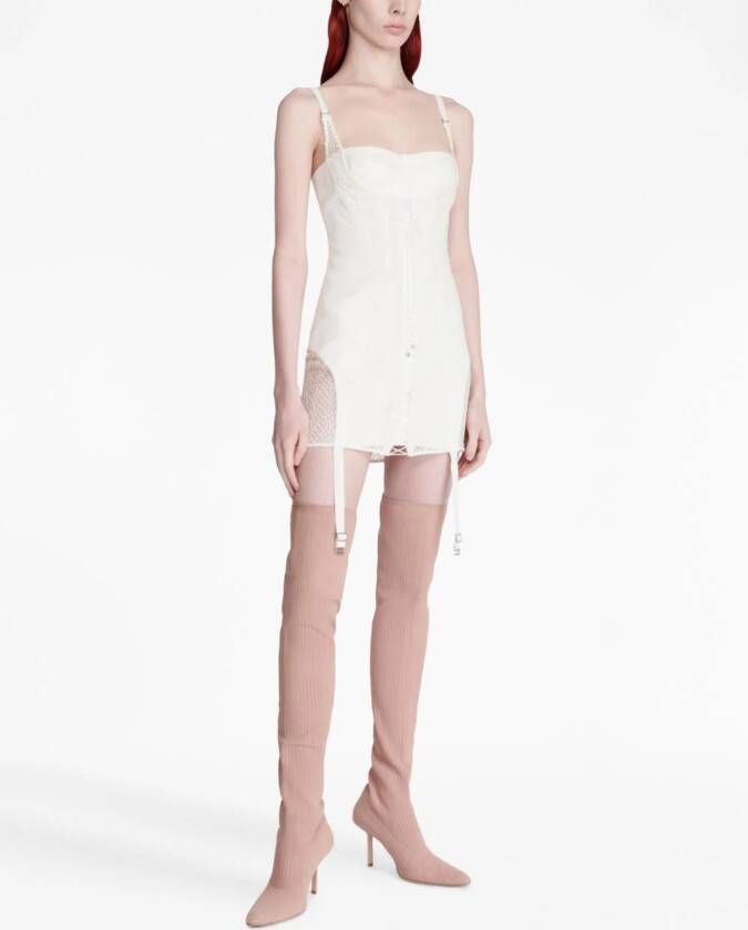 Dion Lee Mouwloze mini-jurk Wit