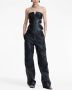 Dion Lee Gewatteerde top Zwart - Thumbnail 2