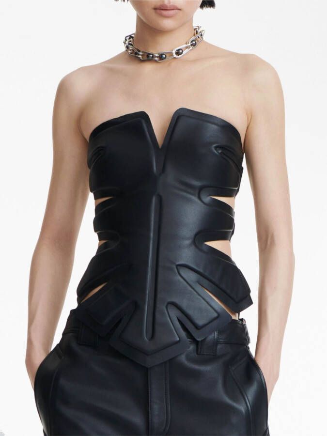 Dion Lee Gewatteerde top Zwart