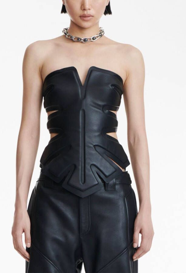 Dion Lee Gewatteerde top Zwart